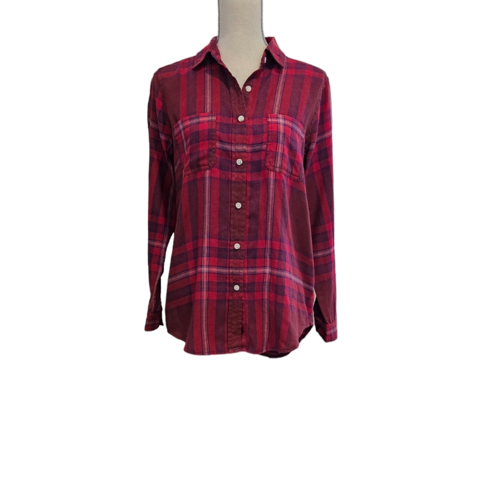 🚨Mossimo Supply Co. Pink Plaid Boyfriend FIT Button Down Shirt